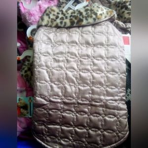 Copper Cheetah Print Dog Vest